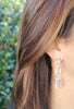 Triple Hex Earring - Sky Blue Quartz